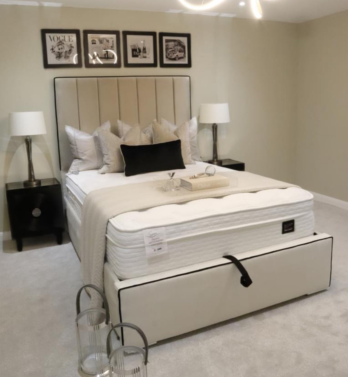 CAMBRIDGE PIPING BED FRAME