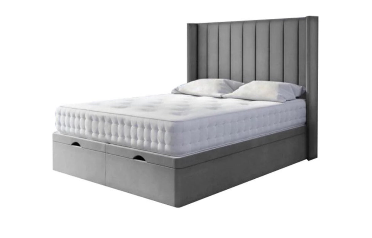 Wing panelled Divan Bed