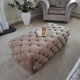 Maya Upholstered Footstool/Coffee Table